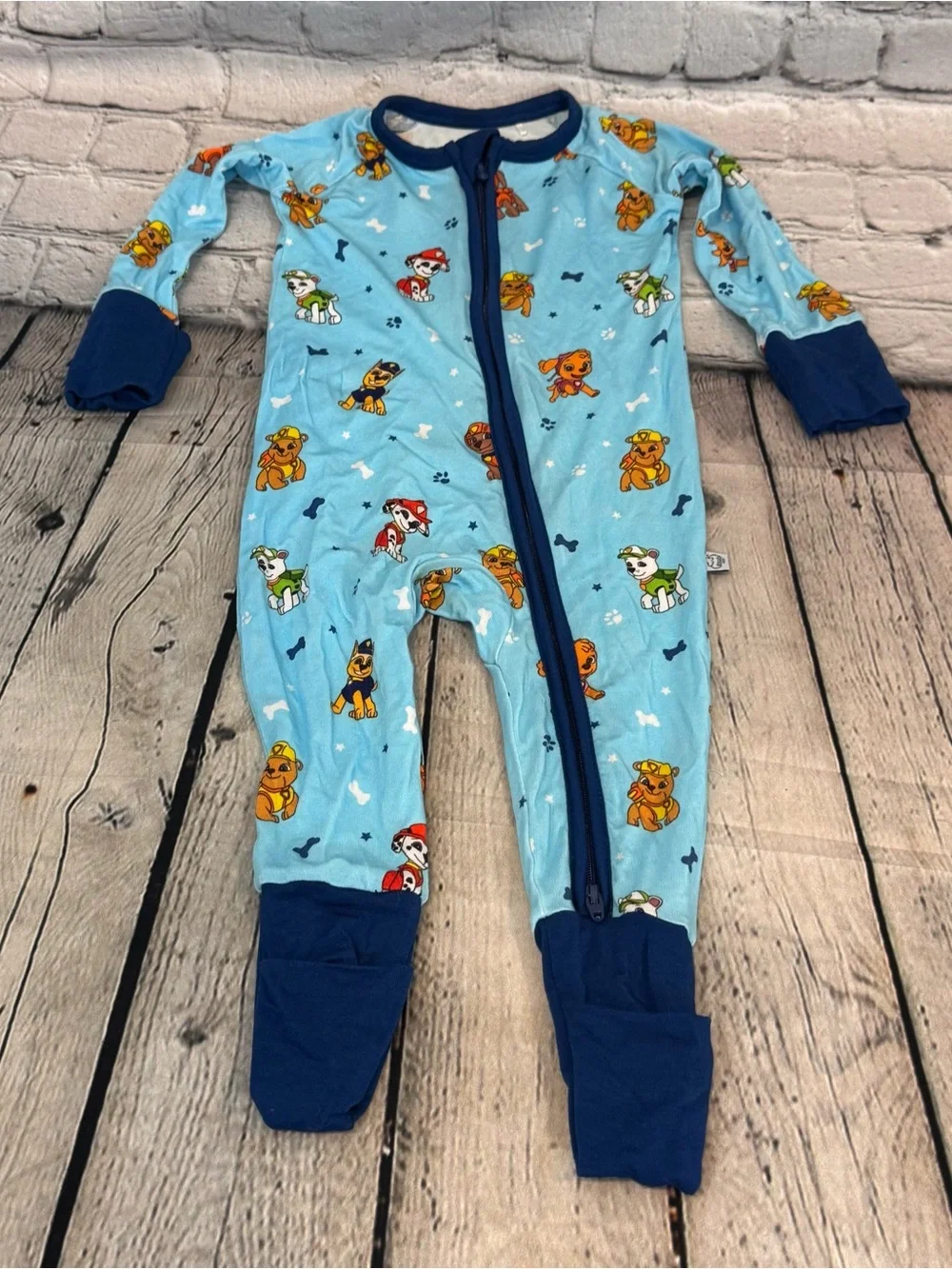 Kloudy Kids Paw Patrol Bamboo Zippie Romper